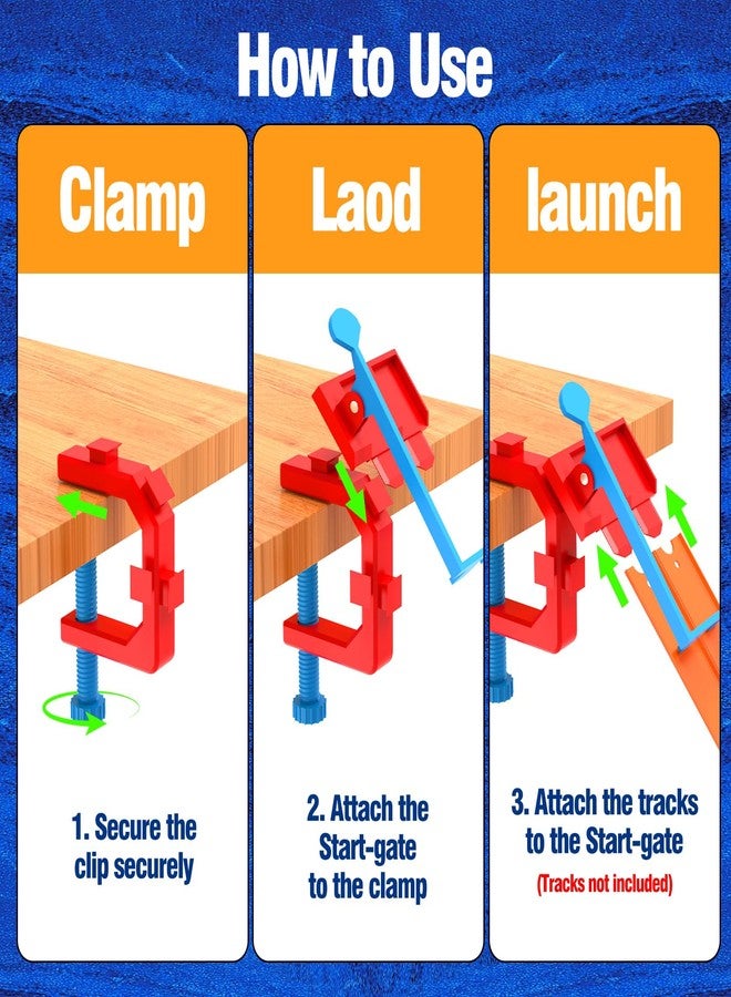 WSBXBB 2-Lane Starting Gate Compatible with Hot Wheels Racetracks (Starting Gate Only) - Image 5